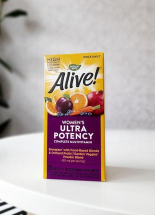 Alive повний комплекс вітамінів ultra potency для жінок.1 фото