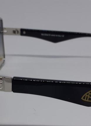 Maybach стильные мужские солнцезащитные очки серо фиолетовый градиент зеркальные