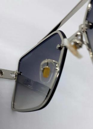 Maybach стильные мужские солнцезащитные очки серо фиолетовый градиент зеркальные