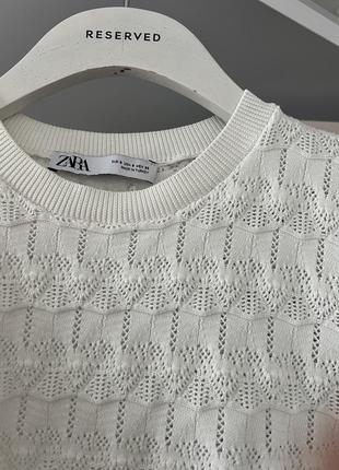Белая кофта zara 3