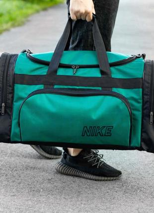 Мужская тактическая дорожная спортивная сумка nike biz green для тренировок и переездов на 60 л1 фото
