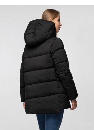 Стильна жіноча зимова куртка пуховик бархат9 фото