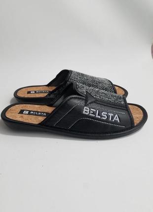 Тапки домашние мужские открытый носок belsta