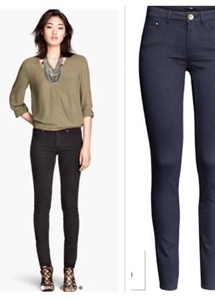 Брюки слим фит м h&m