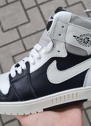 Кросівки nike jordan winter white black red 2