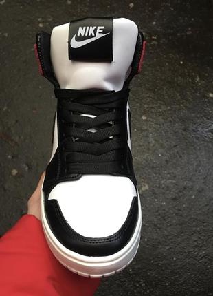 Кросівки nike jordan winter white black red 8