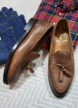 Шкіряні лофери polo ralph lauren