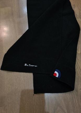 Флисовый черный шарф ben sherman2 фото