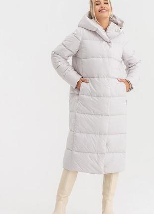 Жіноче зимове стьобане пальто, пуховик1 фото
