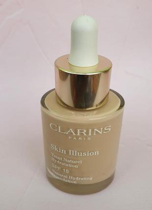 Тональная основа тональный крем clarins skin illusion foundation spf 15
