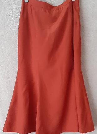 Юбка однотонная коричневая fransa