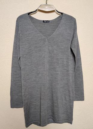 Мериносовый шерстяной extra fine merino пуловер туника свитер filippa k /3136/