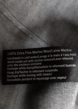 Мериносовый шерстяной extra fine merino пуловер туника свитер filippa k /3136/7 фото