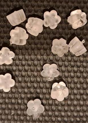 Силіконові фіксатори для сережок 50 шт (25 пар) 20 грн