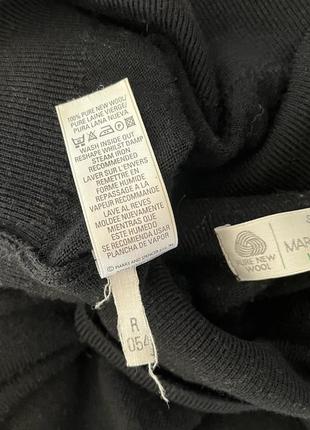 Вовняний чорний гольф marks& spencer8 фото