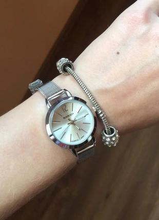 Стильные часы из стали ultra silver, женские часы, маленький циферблат,годинник2 фото