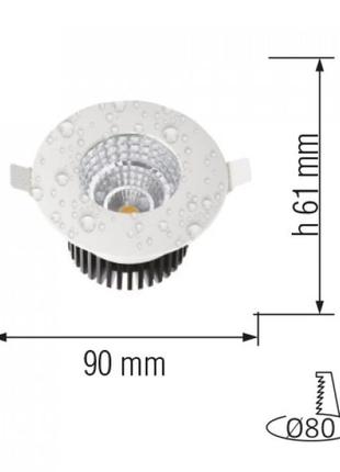 Светодиодный светильник gabriel 6w ир 65