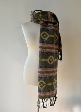 Затишний двохсторонній шарф шотландський стиль італія4 фото