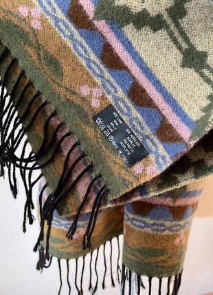 Затишний двохсторонній шарф шотландський стиль італія9 фото