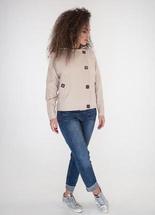 Ветровка с капюшоном коттоновая хаки, бежевая, синяя, черная, 44-52р