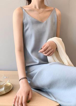 ⚜️благородное солидное платье комбинация silk сукня натуральный шелк