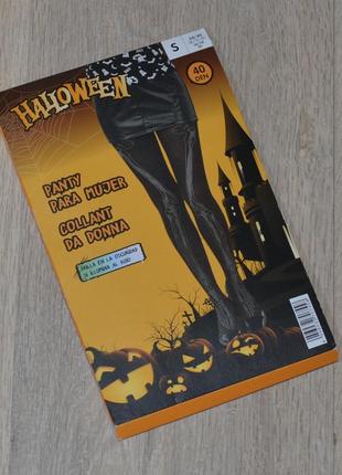 Колготки halloween s. m. l светятся 40 den капроновые колготы скелет кости карнавальный костюм хэллоуин хеллоуин хелоуин хелловин хэлловин lidl esmara5 фото