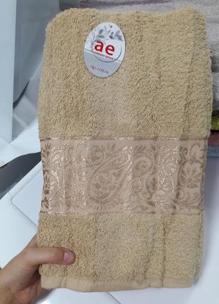Плотное банное полотенце турция хлопок 140×70см ae cotton1 фото
