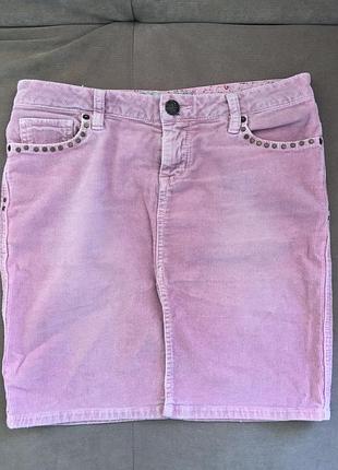 Вельветова ніжно-рожева спідничка guess!🌸