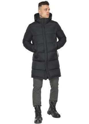Трендова куртка на чоловіка зимова графітова модель 49773