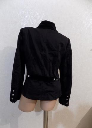 Куртка весна-осень плотная с замшевыми вставками черная размер 463 фото