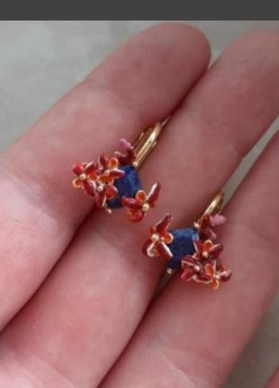 Сережки, кліпси вінтаж, маркування