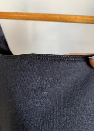 Черный спортивный топ мраморные разводы h&m sport7 фото