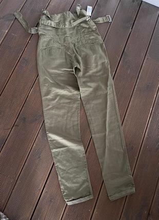 Женские штаны с талией diesel 28 хаки