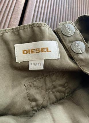 Женские штаны с талией diesel 28 хаки3 фото