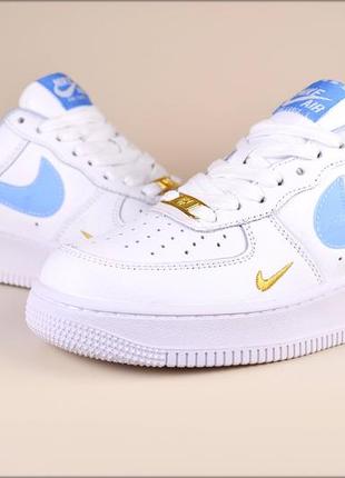 Женские кроссовки nike air force 1 wblue9 фото