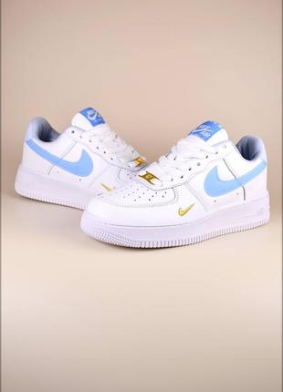 Женские кроссовки nike air force 1 wblue1 фото