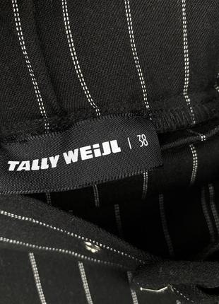 Чорні шорти tally wejl з середньою посадкою в смужку2 фото
