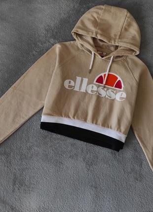 Худи укороченная кофта с капюшоном  ellesse