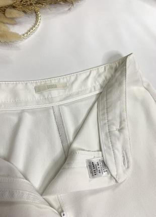 Білі брюки штани прямі висока посадка без рукавів5 фото