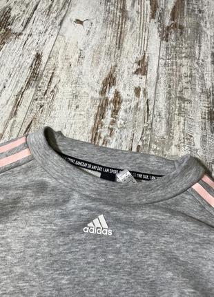 Жіноче широке плаття adidas оверсайзное оверсайз з лампасами7 фото