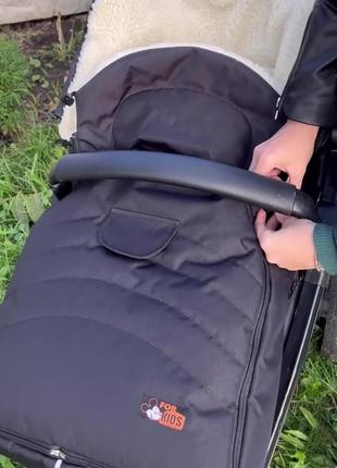 Натуральна овчина зимовий конверт футмуф чохол у коляску, санки for kids maxi розмір до 4 років