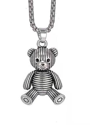 Кулон мишка, подвеска винтажный медведь, тедди  teddy bear1 фото