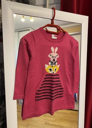 Стильная тёплая туника для девочки, name it, 98см 3