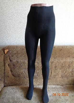 Кашемировые колготы с пяткой. раз 46/54+. отлично  тянется
