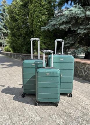 Великий пластиковий чемодан л розмір kaiman4 фото
