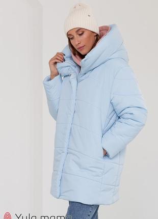 Зимняя куртка для беременных с капюшоном1 фото