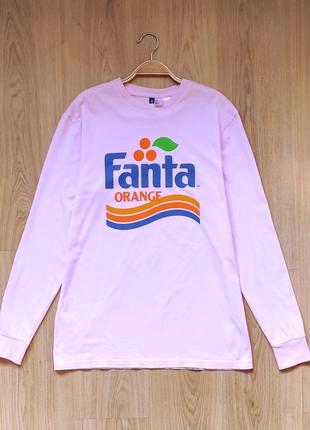 Крутой лонгслив с принтом fanta orange3 фото