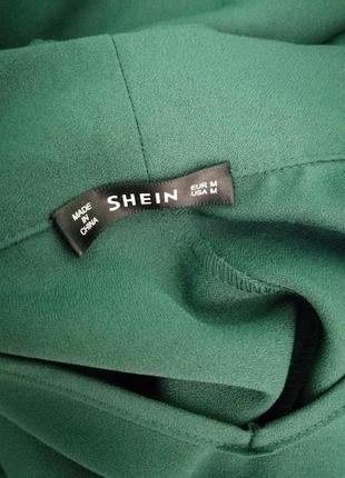 Нарядное изумрудное платье shein7 фото