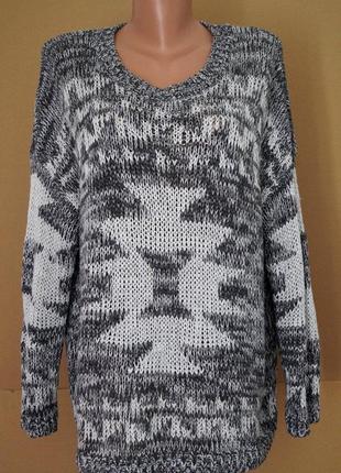 Светр-оверсайз..велика в'язка..р 48-50-52...у складі шерсть