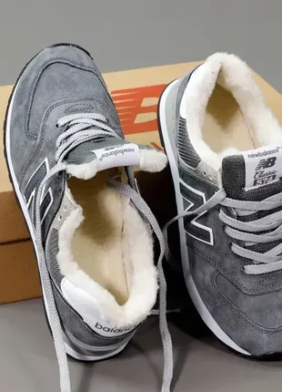 ❄️ зимові кросівки ❄️ new balance 574 grey winter теплі нью баланс
